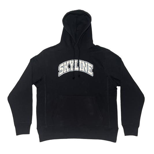 UNIVERSITY CHENILLE PATCH HOODY BLACK